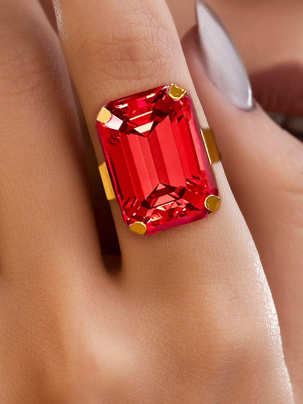 zewellsharbour Ring Anti-Tarnish Crystal (Adjustable Size)
