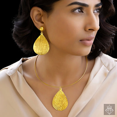 zewellsharbour Necklace Anti-Tarnish Set With Earrings