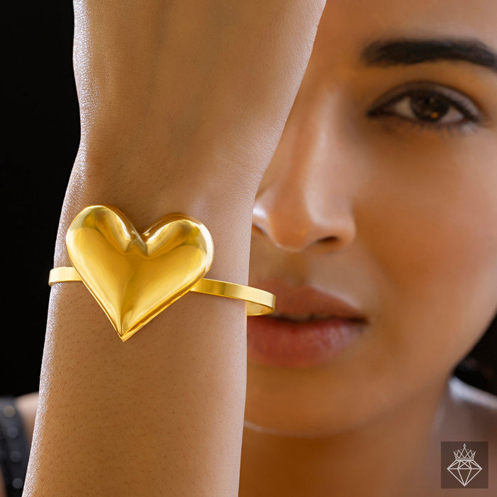 zewellsharbour Bracelet Anti-Tarnish Golden Heart (Adjustable Size)