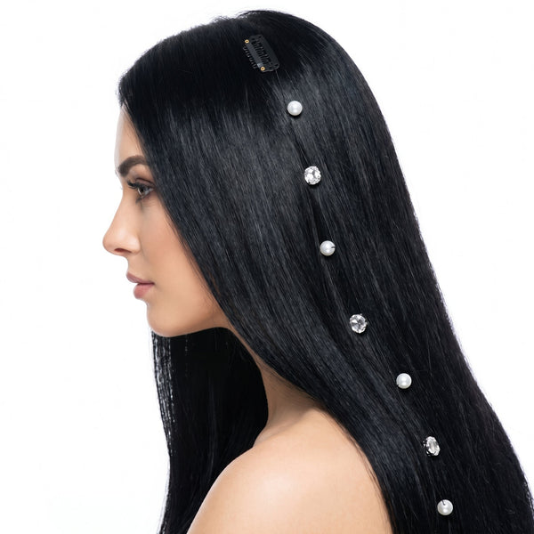 Zewellsharbour Hair Tinsel Anti-Tarnish Celestial Pearl Charms
