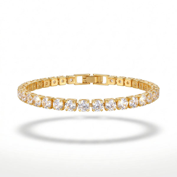 zewellsharbour Bracelet Anti-Tarnish Tennis With Box Lock (Adjustable Size)