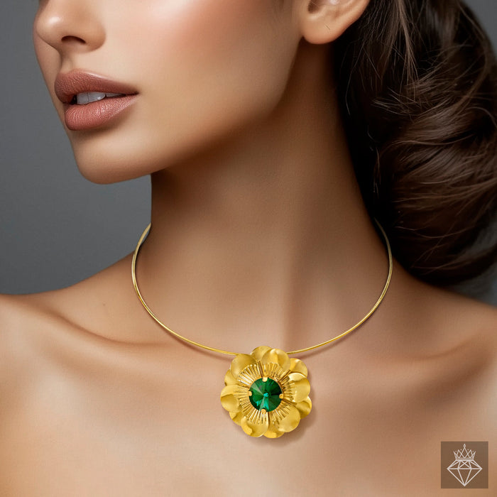 zewellsharbour Necklace Anti-Tarnish Daffodil Hasli