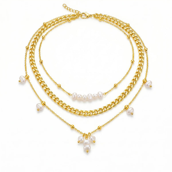 zewellsharbour Necklace Anti-Tarnish Multi Layer High Fashion