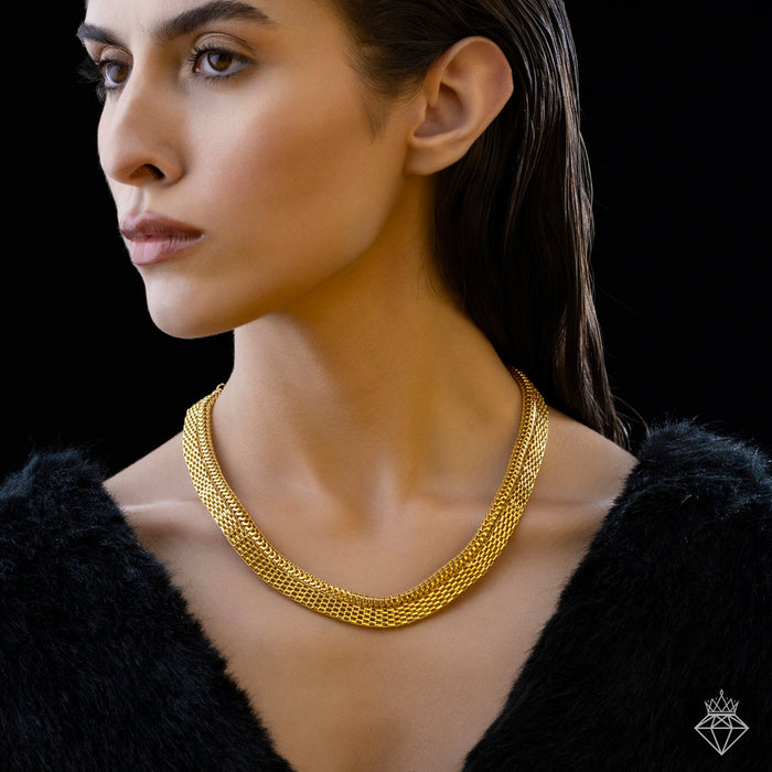 zewellsharbour Necklace Anti-Tarnish Golden Designer Statement Chain