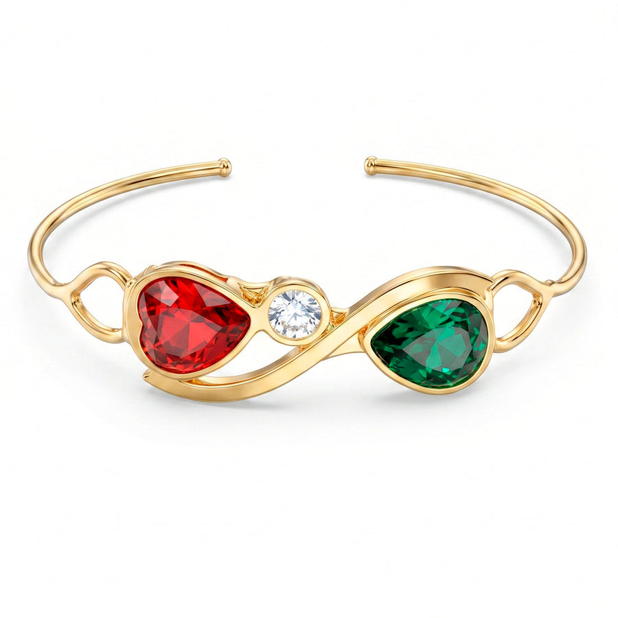 zewellsharbour Bracelet Waterproof Crystal Bangle (Adjustable Size)