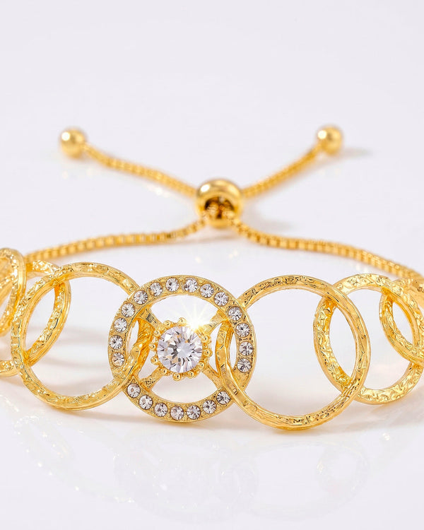zewellsharbour Bracelet Anti-Tarnish AD with Links Chain (Adjustable Size)