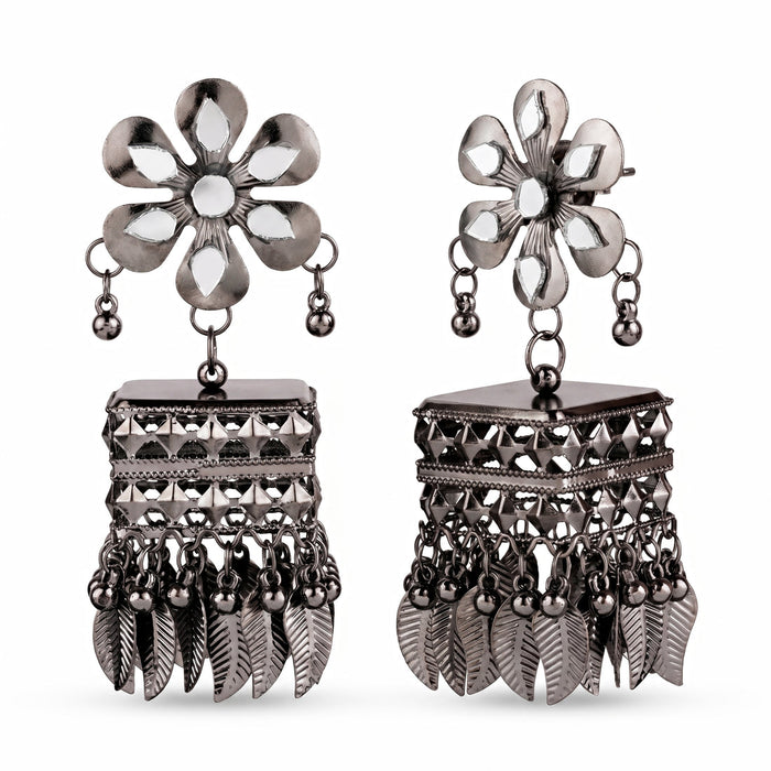 zewellsharbour Earrings Anti-Tarnish Flower Jhumki Danglers