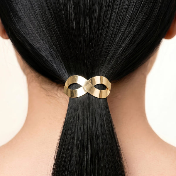 Zewellsharbour Hair Tie Anti-Tarnish Infinity Elastic Tie