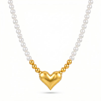 zewellsharbour Necklace Anti-Tarnish Golden Heart