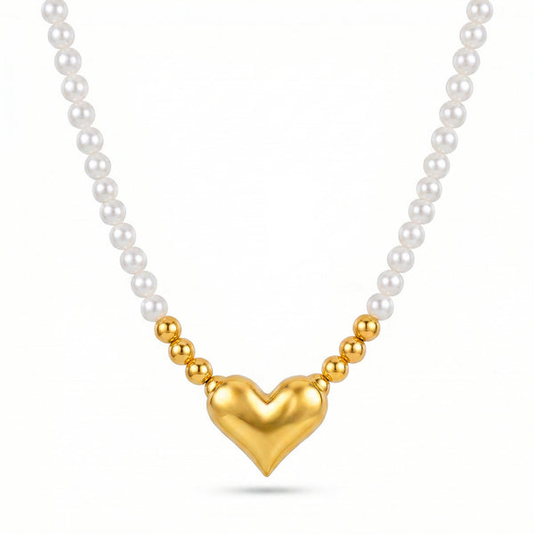 zewellsharbour Necklace Anti-Tarnish Golden Heart