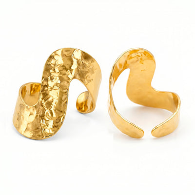zewellsharbour Ring Anti-Tarnish Wavy (Adjustable Size)