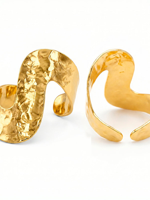 zewellsharbour Ring Anti-Tarnish Wavy (Adjustable Size)