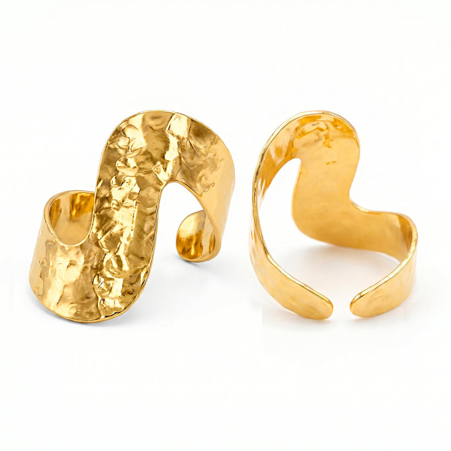 zewellsharbour Ring Anti-Tarnish Wavy (Adjustable Size)