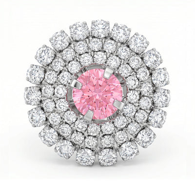 zewellsharbour Ring Anti-Tarnish Cocktail Crystal (Adjustable Size)
