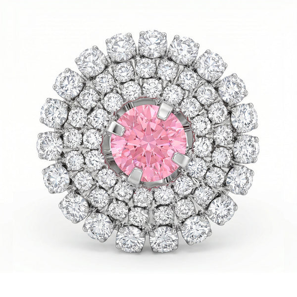 zewellsharbour Ring Anti-Tarnish Cocktail Crystal (Adjustable Size)