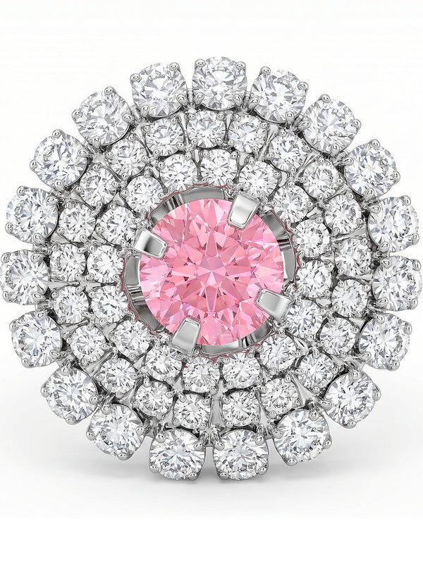 zewellsharbour Ring Anti-Tarnish Cocktail Crystal (Adjustable Size)