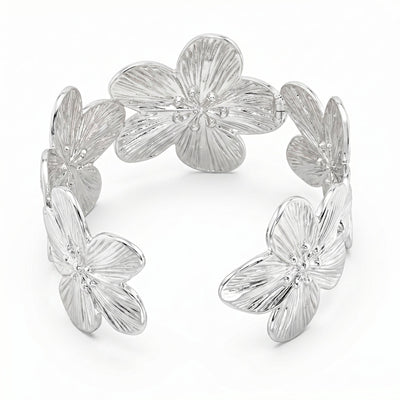 zewellsharbour Bracelet Anti-Tarnish Silver Lily Flower (Adjustable Size)