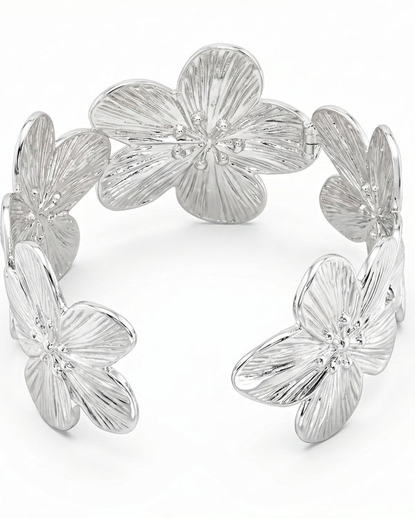 zewellsharbour Bracelet Anti-Tarnish Silver Lily Flower (Adjustable Size)