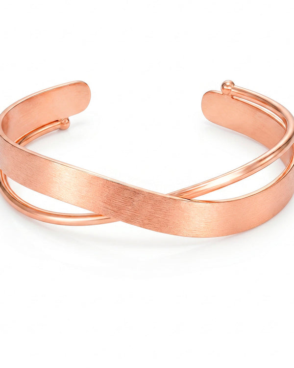zewellsharbour Bracelet Anti-Tarnish Rose Gold Bangle (Adjustable Size)